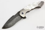  Archangel Flipper - San Mai Damascus and Pearl