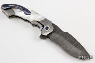  Archangel Flipper - San Mai Damascus and Pearl