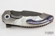  Archangel Flipper - San Mai Damascus and Pearl