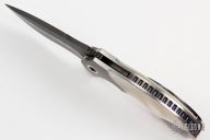  Archangel Flipper - San Mai Damascus and Pearl