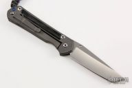 Large Sebenza 21 Tanto - Black Canvas Micarta