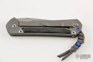 Large Sebenza 21 Tanto - Black Canvas Micarta