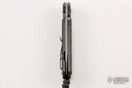 Large Sebenza 21 Tanto - Black Canvas Micarta