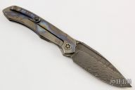 Damascus and Flamed Titanium ANAX