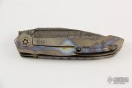 Damascus and Flamed Titanium ANAX