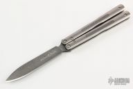 Benchmade 51-161 Morpho Gold Class Damascus Balisong Butterfly Knife