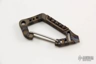 Flamed Titanium Carabiner