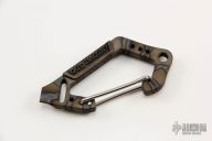 Flamed Titanium Carabiner