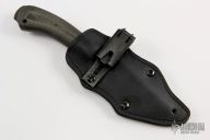 WKII - Crusher Belt Knife - Black/Green Linen Micarta