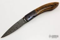 Damascus and Mammoth Ivory Linerlock