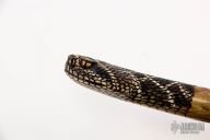 Carved Damascus Hunter