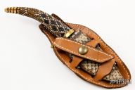 Carved Damascus Hunter