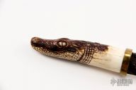 Carved Damascus Hunter