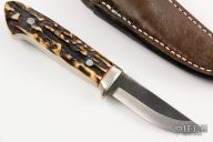  Sheath Knife - Stag Handle by Moriya