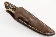  Sheath Knife - Stag Handle by Moriya