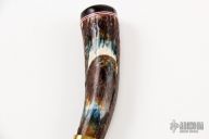 Scrimshawed Damascus Hunter