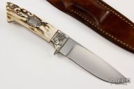 Engraved Drop Point Hunter