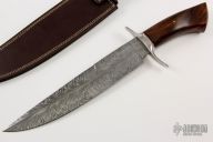 Feather Damascus Bowie Fighter