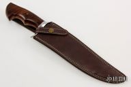 Feather Damascus Bowie Fighter