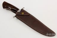 Feather Damascus Bowie Fighter