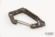 Flamed Titanium Carabiner