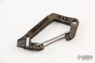 Flamed Titanium Carabiner
