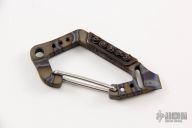 Flamed Titanium Carabiner