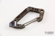 Flamed Titanium Carabiner