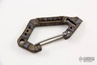Flamed Titanium Carabiner