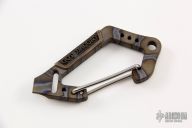 Flamed Titanium Carabiner