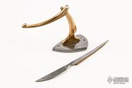 Damasteel Desk Knife w/ Stand