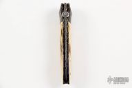 Damascus and Mammoth Ivory Linerlock