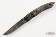 Damascus and Mammoth Ivory Linerlock