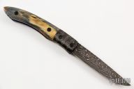 Damascus and Mammoth Ivory Linerlock