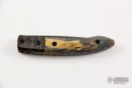 Damascus and Mammoth Ivory Linerlock