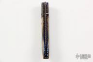 Damascus and Mammoth Ivory Linerlock