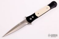  Large Don 1951 "Tuxedo" - Black Handle / Ivory Micarta / Satin Blade