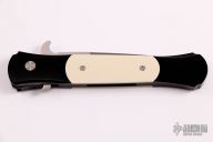  Large Don 1951 "Tuxedo" - Black Handle / Ivory Micarta / Satin Blade
