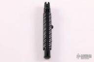 9" Swivel Bolster Auto - Black with Faux Carbon Fiber