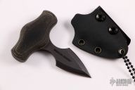 Push Dagger - Black Micarta