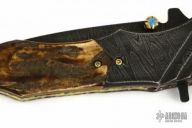 Assisted Damascus & Stag Flipper