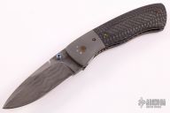 Damascus and Carbon Fiber Linerlock