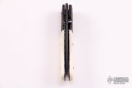 Damascus and Mammoth Ivory Linerlock