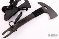 Medic Axe - Black Rubber and Paracord