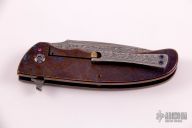 Damasteel and Timascus Framelock Flipper