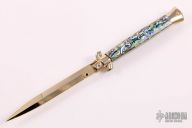 Gold 11" Swivel Bolster Auto - Abalone