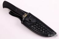 Engraved Damascus Hunter