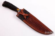 Damascus and Stag Bowie