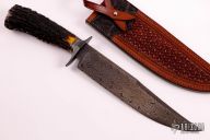 Damascus and Stag Bowie