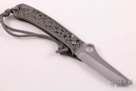 Engraved Folding Tanto